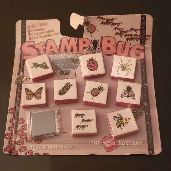 The Rubber Stamp Factory Party Supplies New Stamp Bugs Kit With 9